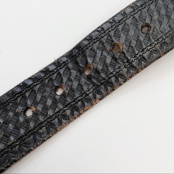 Bald Eagle Sun Genuine Leather Tooled Belt Small - Picture 12 of 15